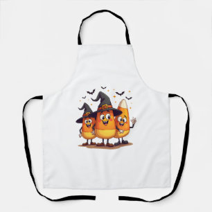 Candy Corn Trio � Funny Halloween Characters Apron