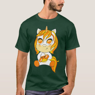 Candy Corn Unicorn Halloween Costume Cute Unicorn  T-Shirt