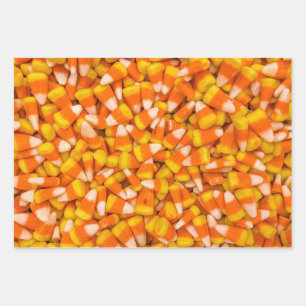 Candy Corn Wrapping Paper Sheet