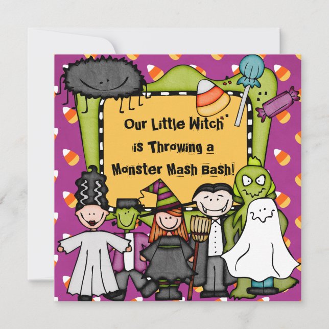 Candy Corny Halloween Party Invitation (Front)
