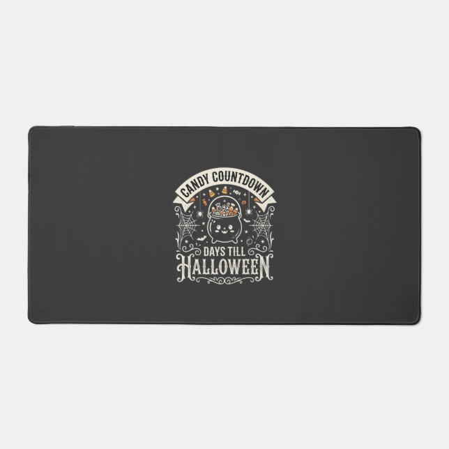 Candy Countdown Halloween Vector Design Desk Mat (Front)