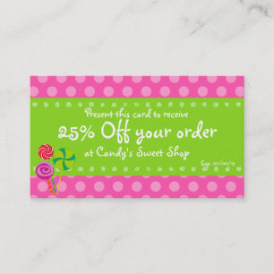 Candy Coupon Card