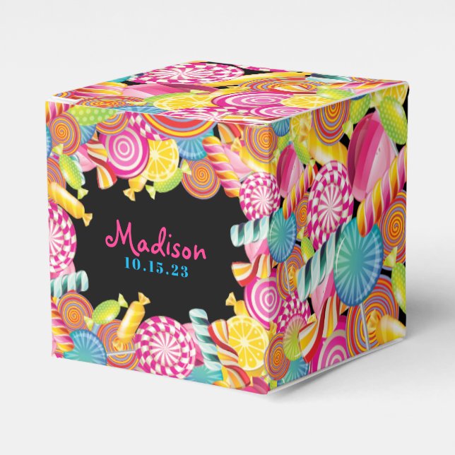 CANDY COUTURE Party Bat Mitzvah Take Home Gift Box (Front Side)