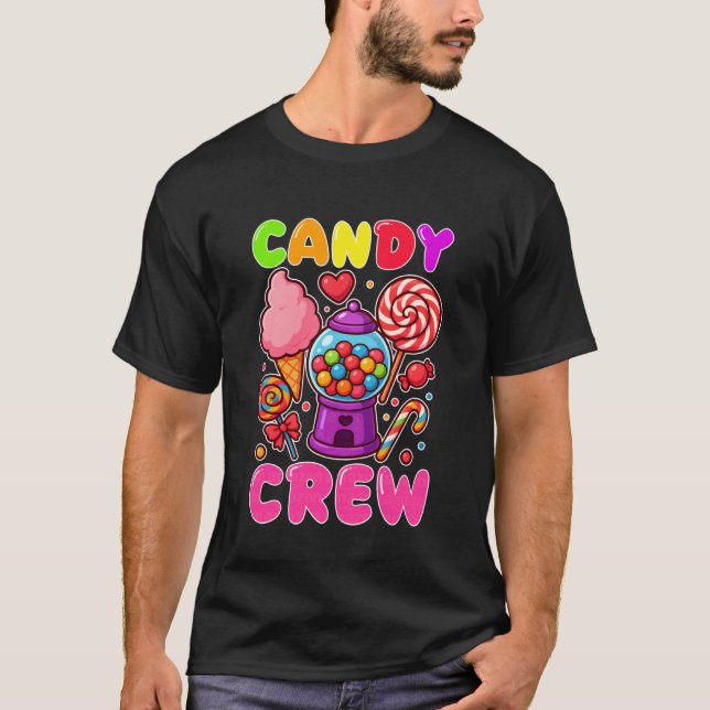 Candy Crew Candy Land Security Sweetie Candy Squad T-Shirt (Front)