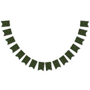Candy Cross Green Plaid Bunting