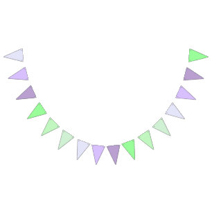 Candy Crush Theme Lavender to Mint Green Bunting