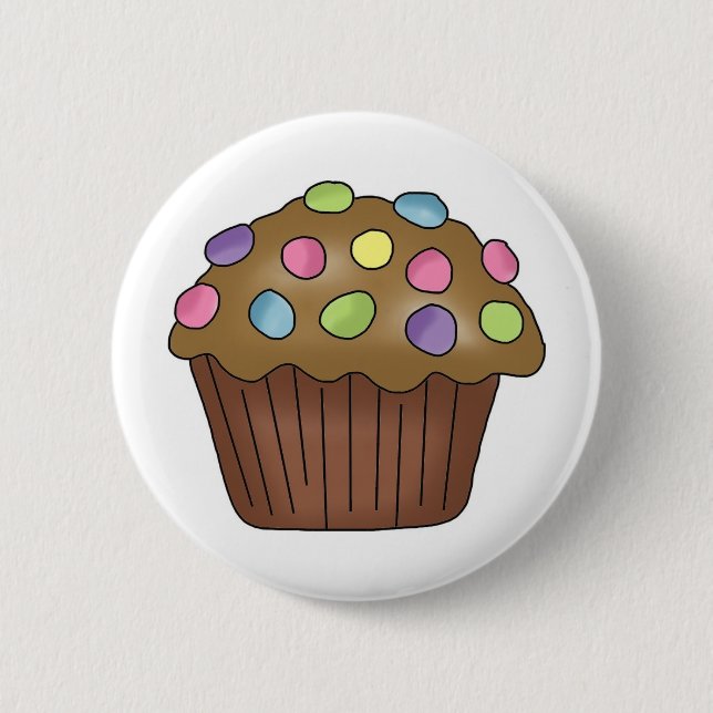 Candy Cupcakes 6 Cm Round Badge (Front)