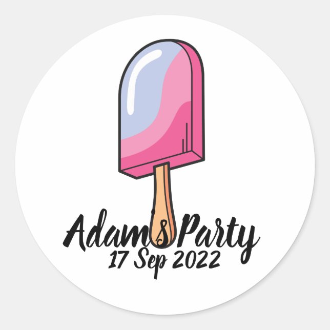 Candy Custom Classic Round Sticker (Front)