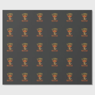 Candy Day Halloween Pirate Skull Cane Wrapping Paper