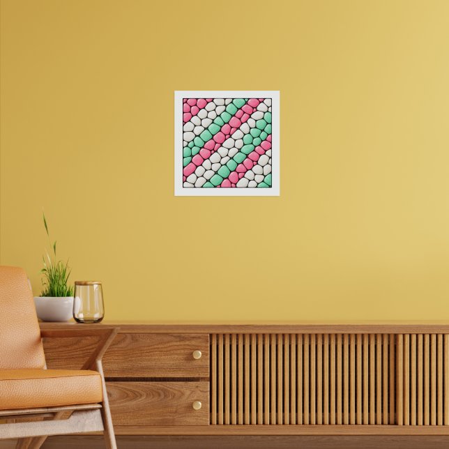 Candy Diagonals Poster (Living Room 2)