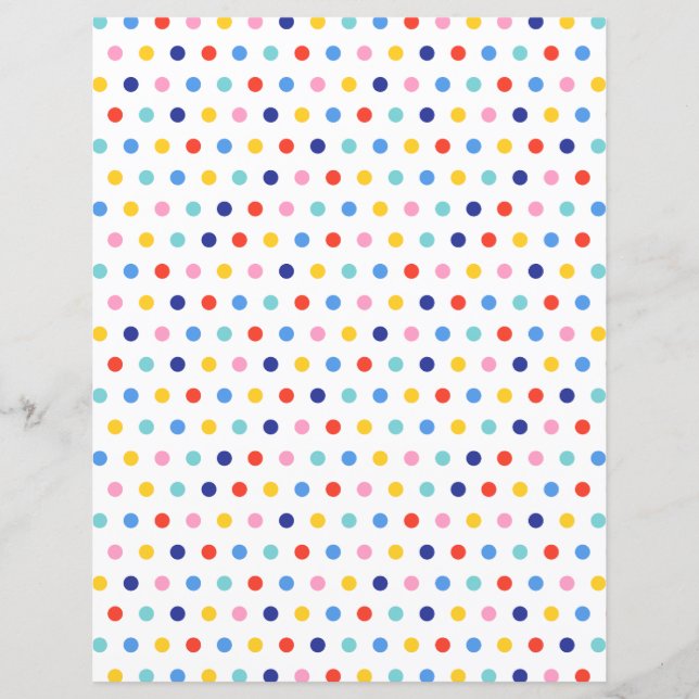 Candy Dot Delight Scrapbook Paper (Front)