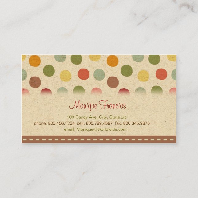 Candy Dots Business Card (Front)