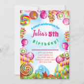 Candy Dreams Birthday Party Invitation (Front)