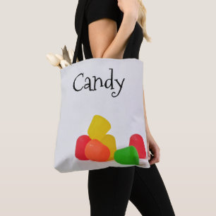 Candy Drops Gummies Jelly Beans Halloween Tote Bag