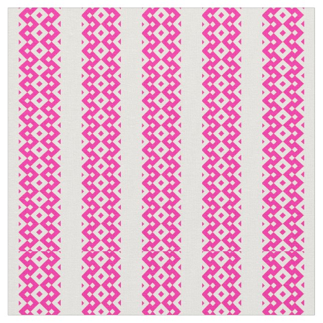 Candy Floss Pink White Patterned Stripe Fabric (Close Up)