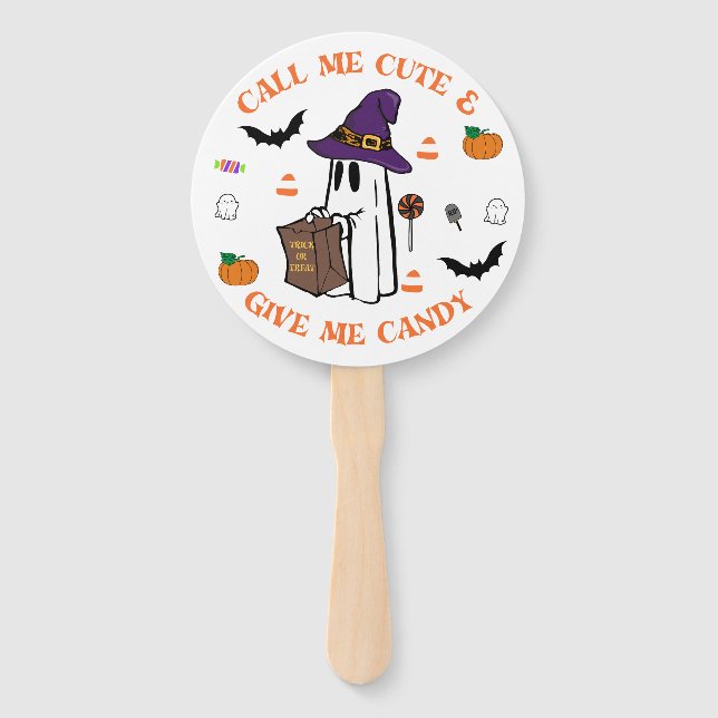 Candy Ghost Hand Fan (Front)