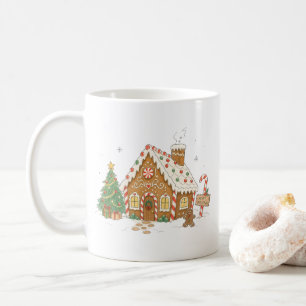 Candy Gingerbread House for Holiday Baking Lovers Coffee Mug