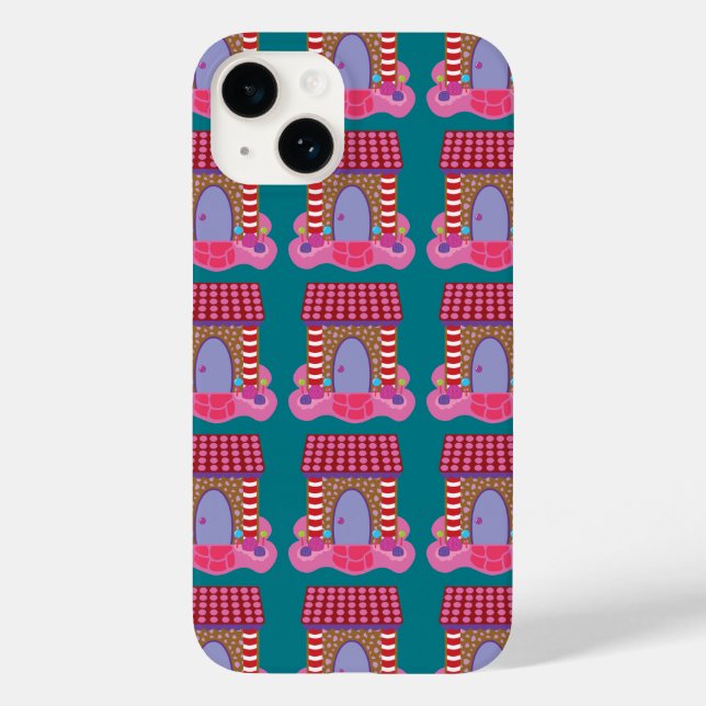 Candy Gingerbread House iPhone Case (Back)