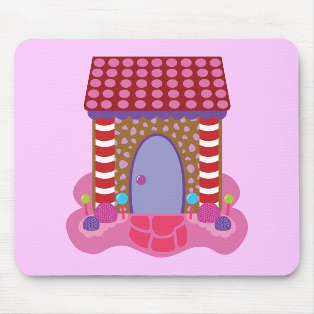 Candy Gingerbread House Mouse Pad (Front)
