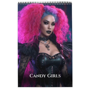 Candy Girls by Ivy and Bat Art  Calendar