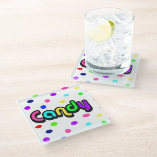 Candy-glass coaster