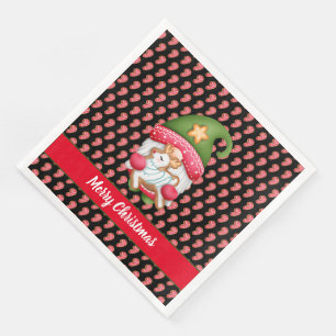 Candy Gnome Customise Colour and Text Napkin
