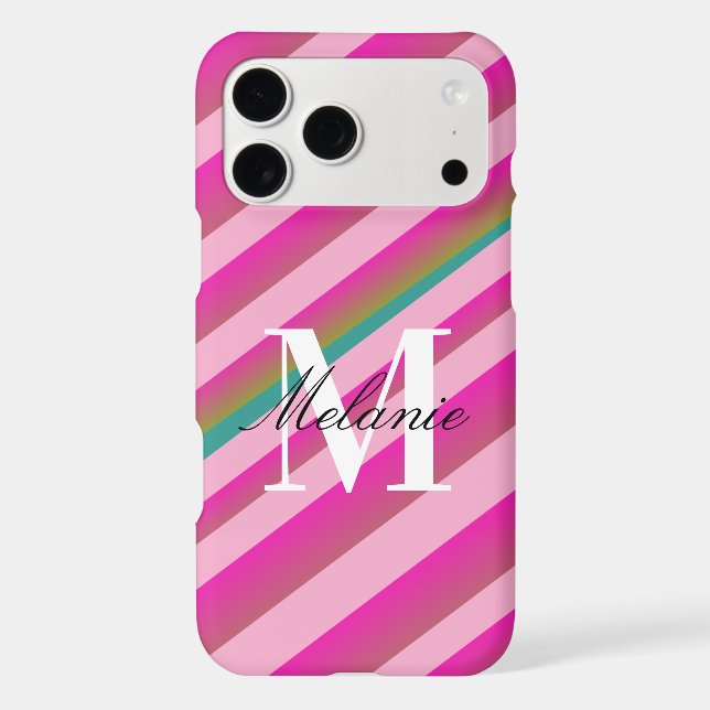 Candy Gradient Colourful Custom Monogram Initial (Back)