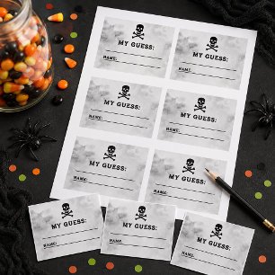 Candy Guess Game Cards Halloween Birthday Party