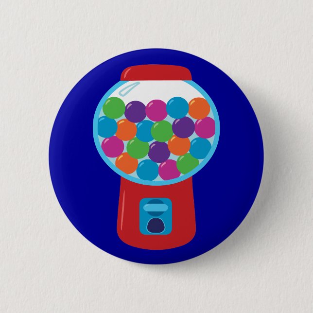 Candy Gumball Machine 6 Cm Round Badge (Front)