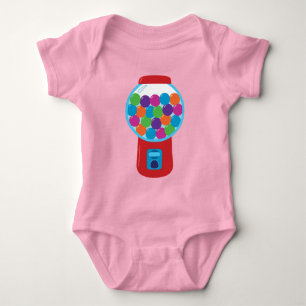 Candy Gumball Machine Baby Bodysuit