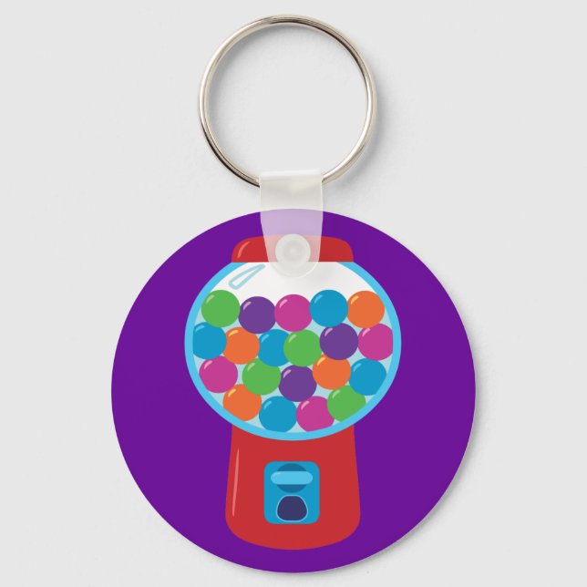Candy Gumball Machine Key Ring (Front)