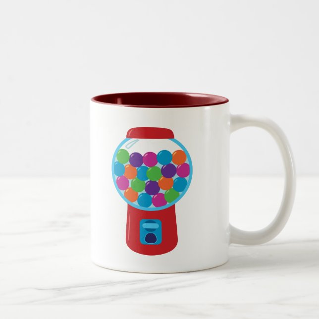 Candy Gumball Machine Two-Tone Coffee Mug (Right)