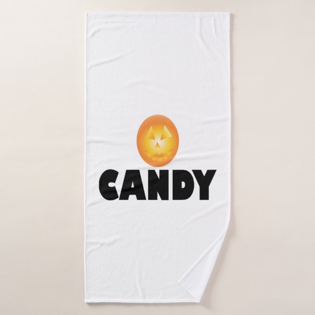 Candy Halloween  Bath Towel (Bath Towel)