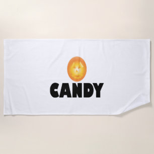Candy Halloween  Beach Towel