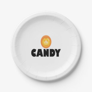Candy Halloween Paper Plate