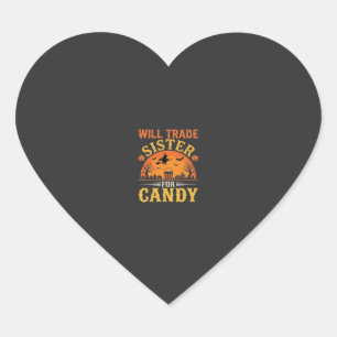 Candy Halloween Sister Trade Design_1 Heart Sticker
