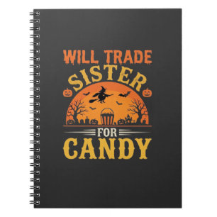 Candy Halloween Sister Trade Design_1 Notebook