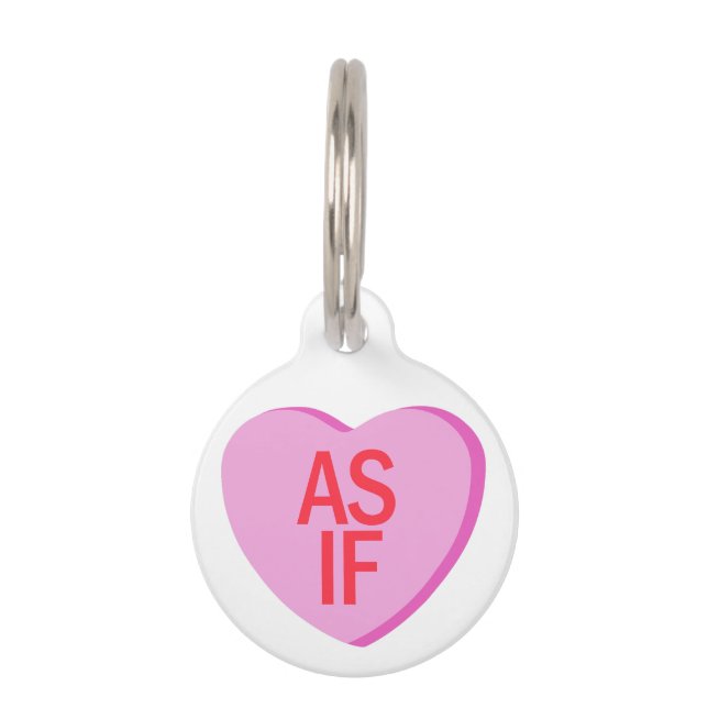 Candy Heart - AS IF Pet Tag (Front)