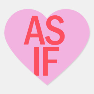Candy Heart - AS IF Sticker