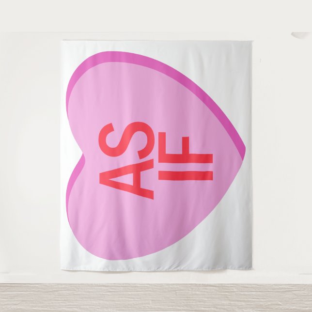 Candy Heart - AS IF Tapestry (Front)
