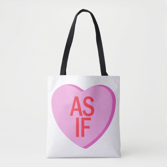 Candy Heart - AS IF Tote Bag (Front)