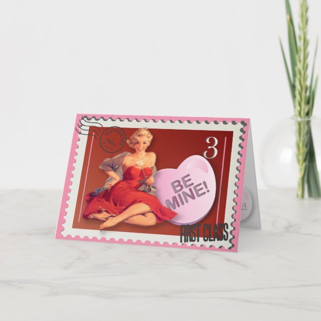 Candy Heart BeMine! KItsch Bitsch Valentine Card (Front)