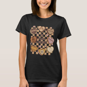 Candy Heart Black History Month African American W T-Shirt