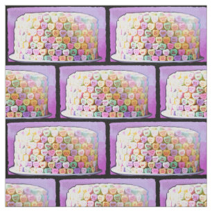 Candy Heart Cake Fabric