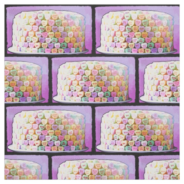 Candy Heart Cake Fabric (Swatch)