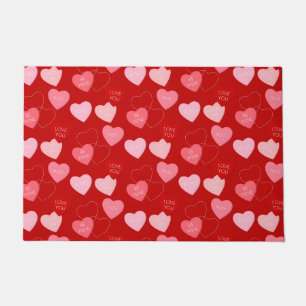 Candy Heart Cascade Doormat