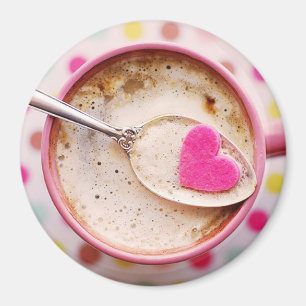 Candy heart coffee magnet