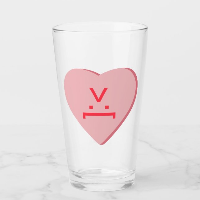 Candy Heart - Devil Face Glass (Front)