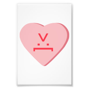 Candy Heart - Devil Face Photo Print