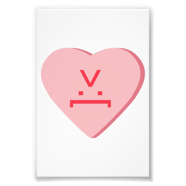 Candy Heart - Devil Face Photo Print (Front)